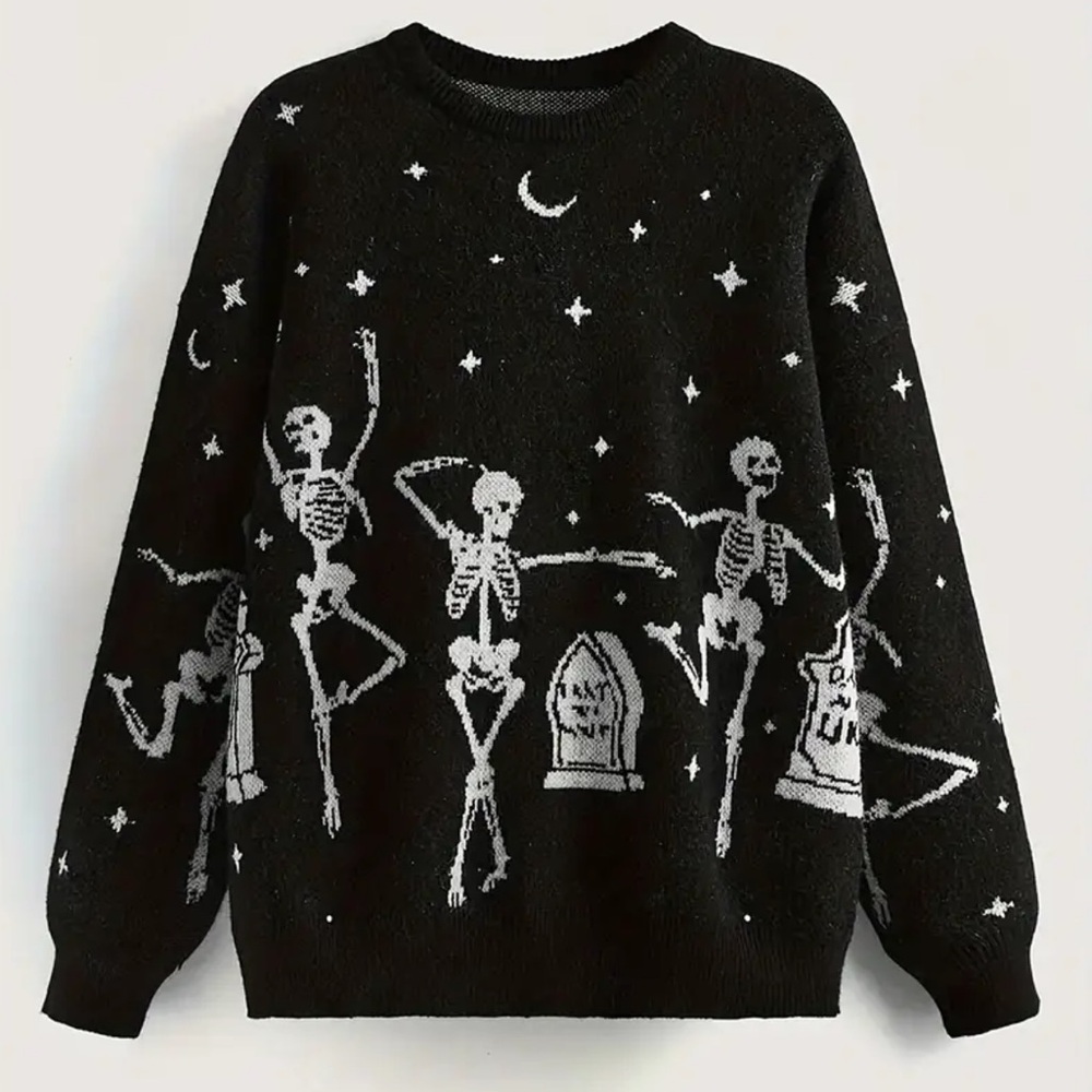 Oversized Skeleton Sweater 💀